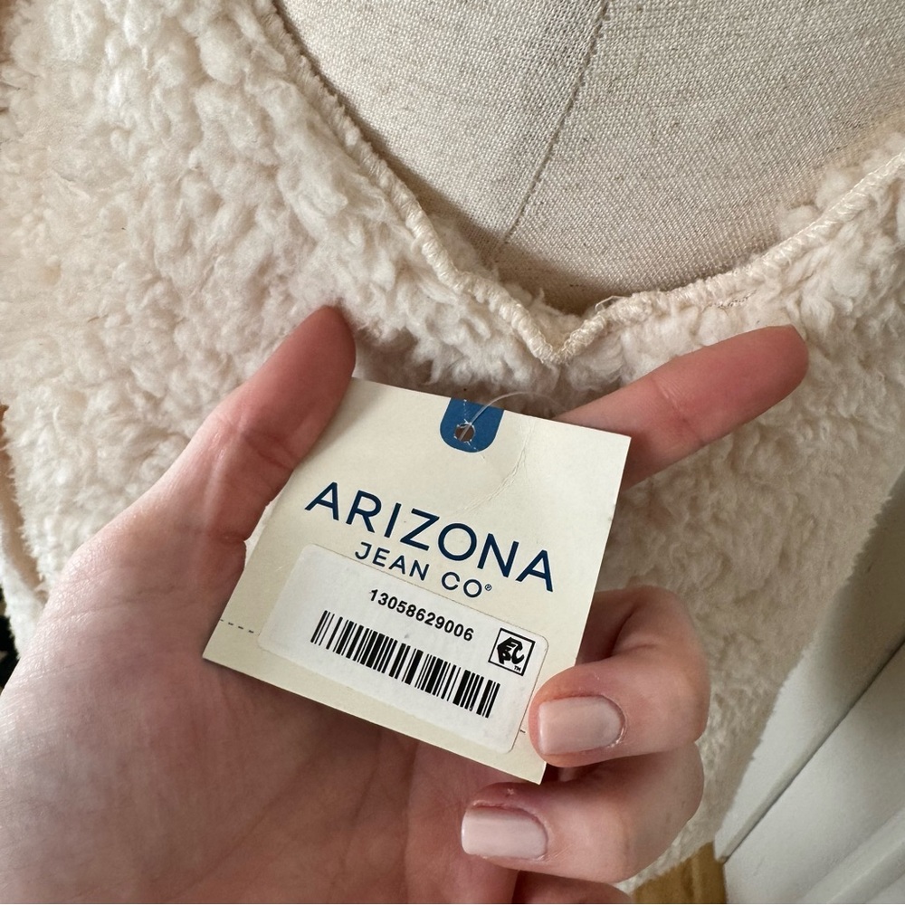 Arizona Jean Company Cream Vest - Picture 3 of 6
